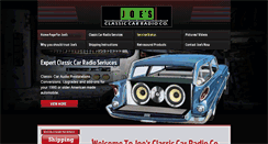 Desktop Screenshot of joesclassiccarradio.com